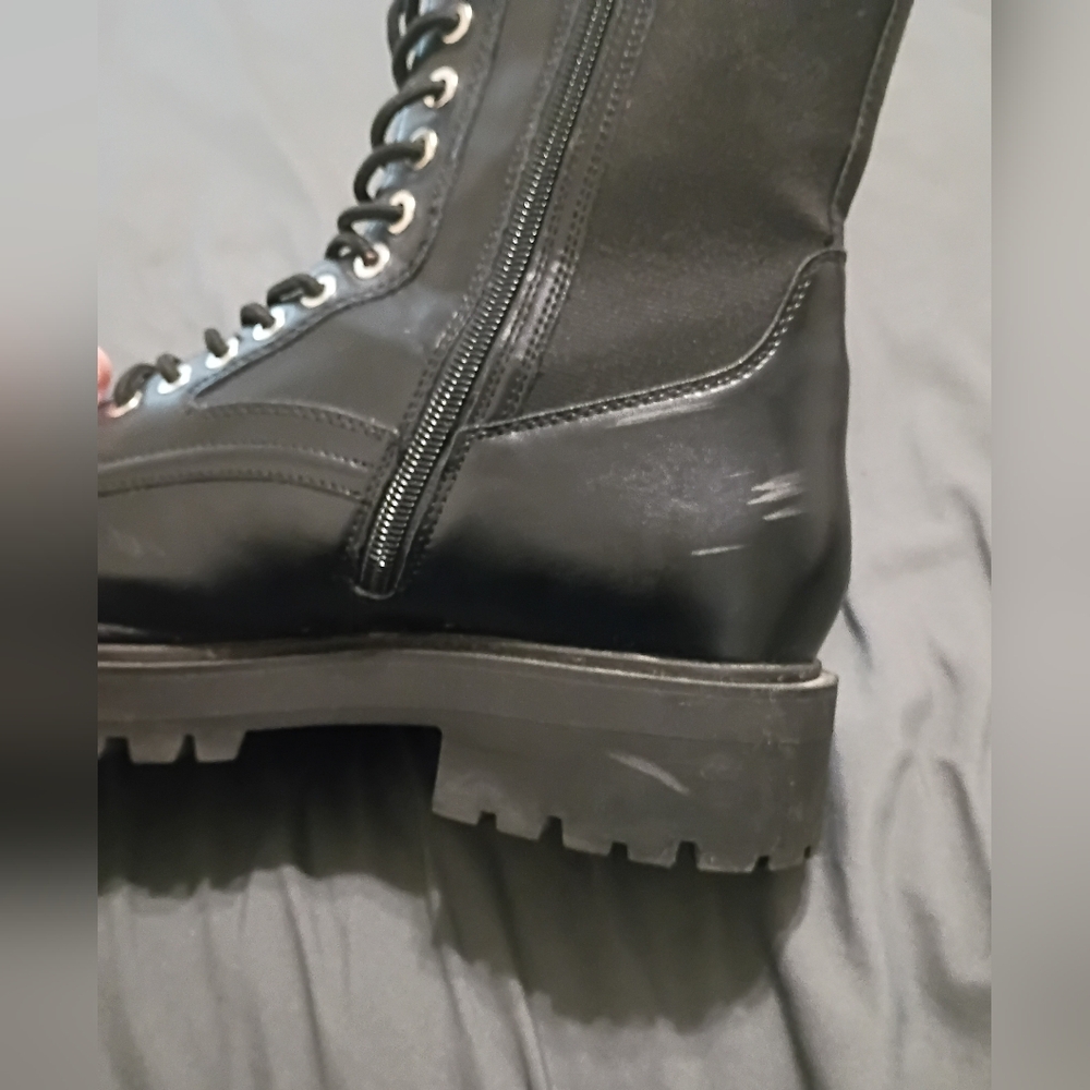Torrid Women Lace-Up Size 10WW Faux Leather Boots - Picture 6 of 9